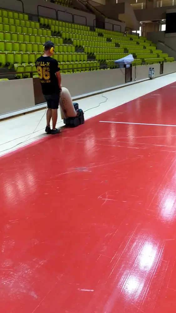 Ponçage du stade de basket - AS MONACO