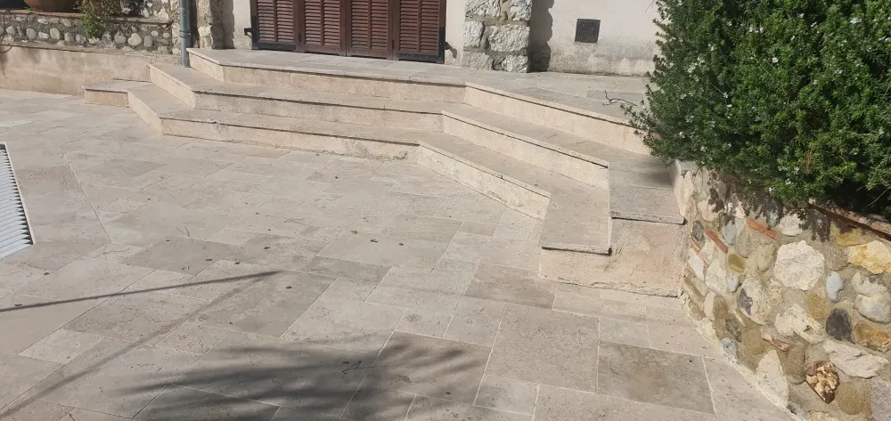Décapage et traitement marbre Opus - Villa Ht de Cagnes